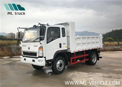 Sinotruk HOWO Produsent 4X2 4X4 All Wheel Driving Awd 5 10 Tonn Mini Flatbed Stake Lastebilkasse Lastedumper